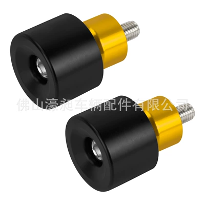 rear bumper protection wheel roller | Motorcycle bumper - wheel-guards-black-yellow-pair