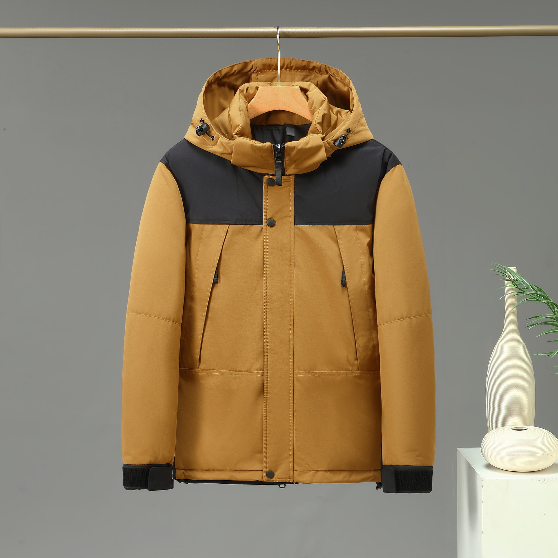 Chaud pour hommes femmes, couple hiver nouveau style, vêtements d'extérieur décontractés en coton tendance et épais pour hommes_voghion.com