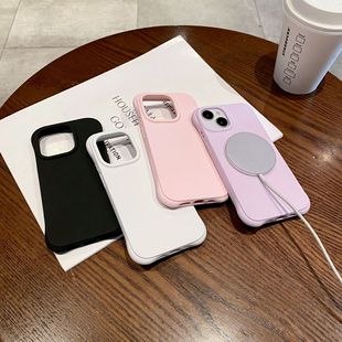 Apple 15 Is Suitable for iPhone 16 Pro Wave Shell Liquid Silicone Mobile Phone Protective Case 3D Stereo Creative Model