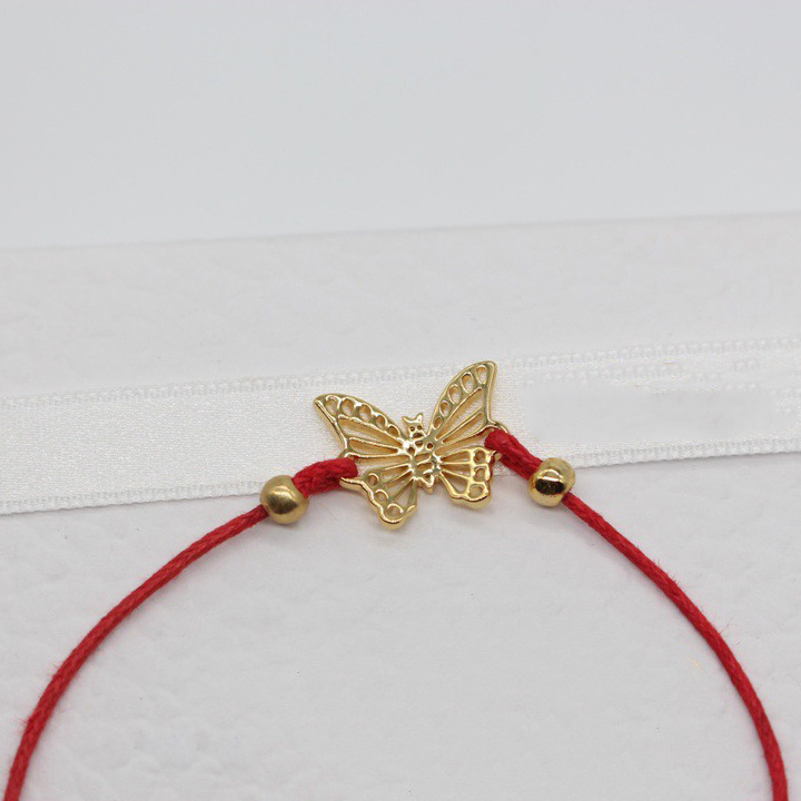 Unisex Hollow Bow Lucky Red Rope Female Light Luxury Retro Trend Personality Fashion Versatile Bracelet_voghion.com