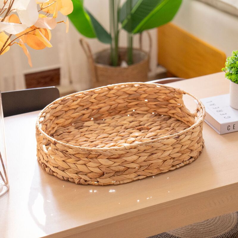 Best-Selling Amazon Gourd Grass Storage Basket Woven Storage Basket for Home Living Room Simple Desktop Fruit Storage Box