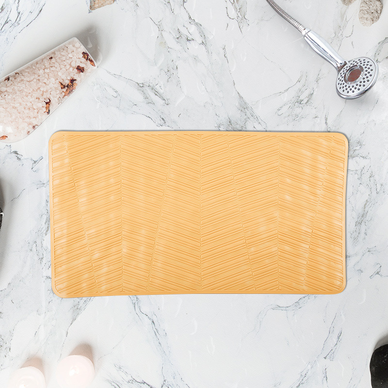 67*37 cuadrado baño antideslizante estera fuerte ventosa TPR alfombra de baño antideslizante alfombra de baño alfombra de bañera