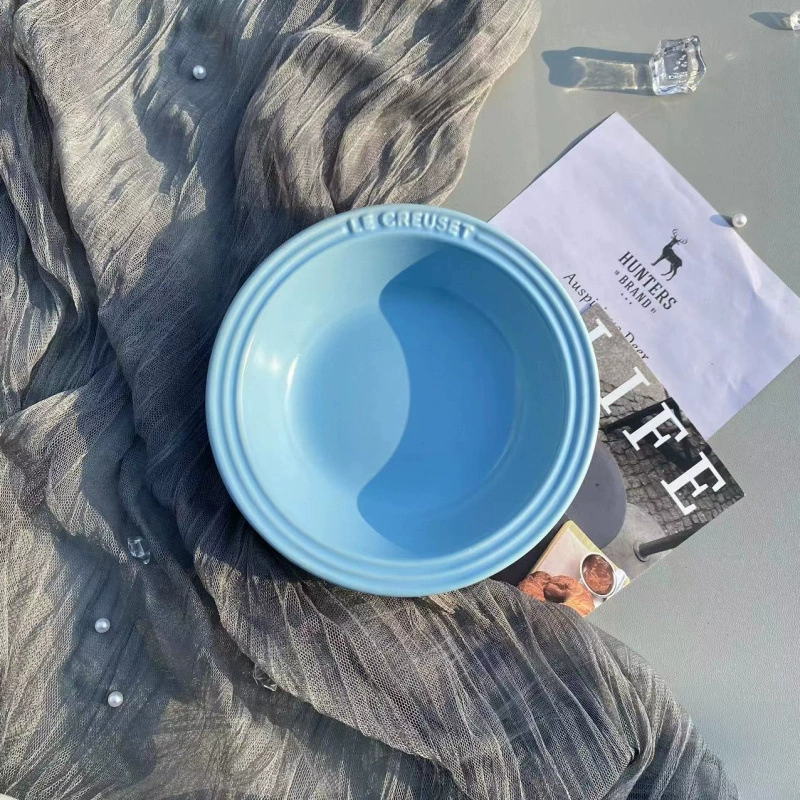 France's cool 15cm rainbow gradient tableware predecessors pet plate ceramic plate resistance high -temperature high -grade high -end dish