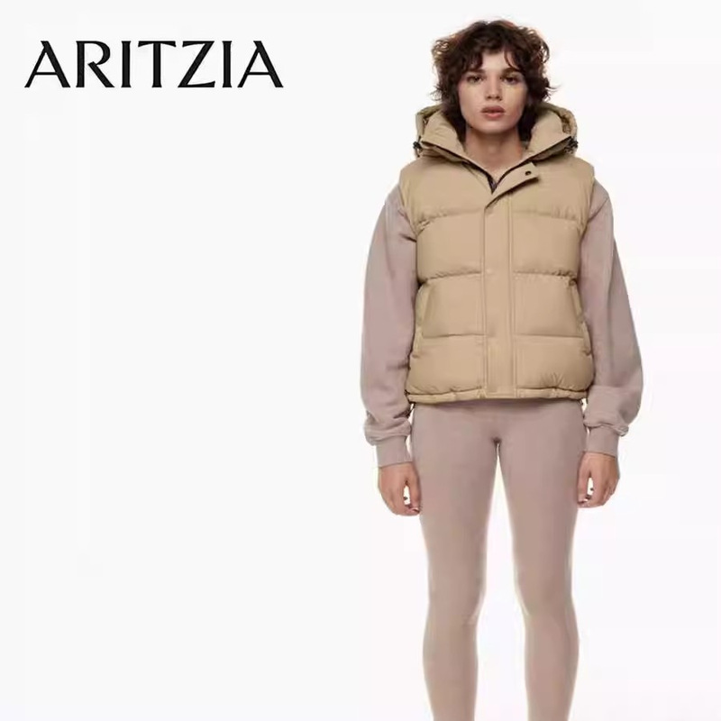 Aritzia Goose down Frosted Winter New down Vest Vest Is Lightweight and Fashionable for Men and Women