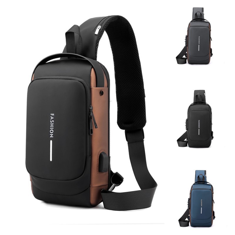 Nuevo viaje al aire libre bolso de hombro de negocios ocio multifuncional bolso de pecho conveniente gran capacidad de viaje ocio mochila inclinada