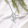 Fashionable pendant, elegant necklace heart shaped