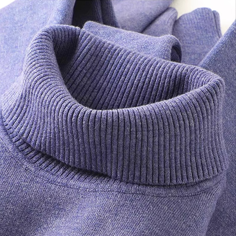 369 turtleneck sweater-blue
