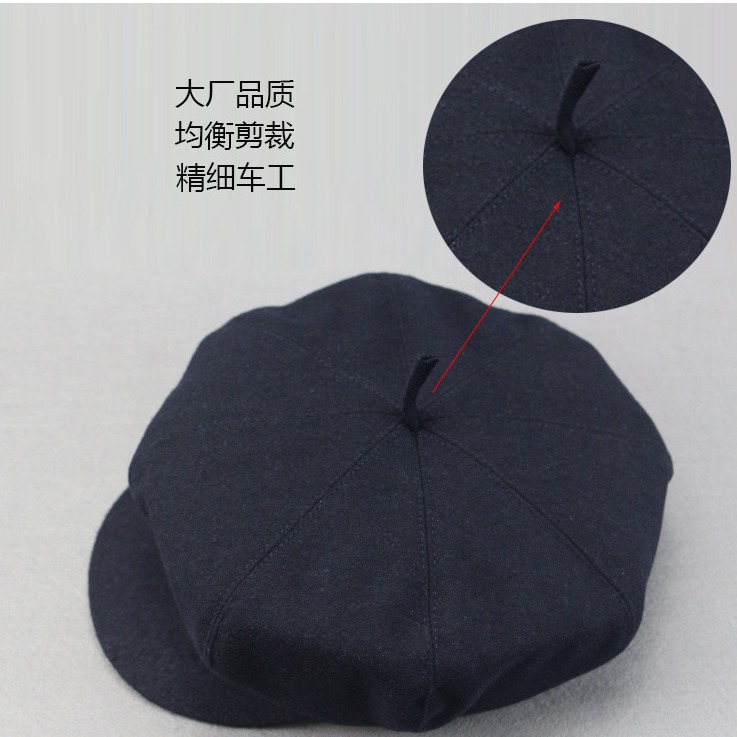 Sombreros de invierno para hombres, gorras de lengua de pato, tela de tween gruesa, gorras de hombre de mediana edad, gorras de abuelo