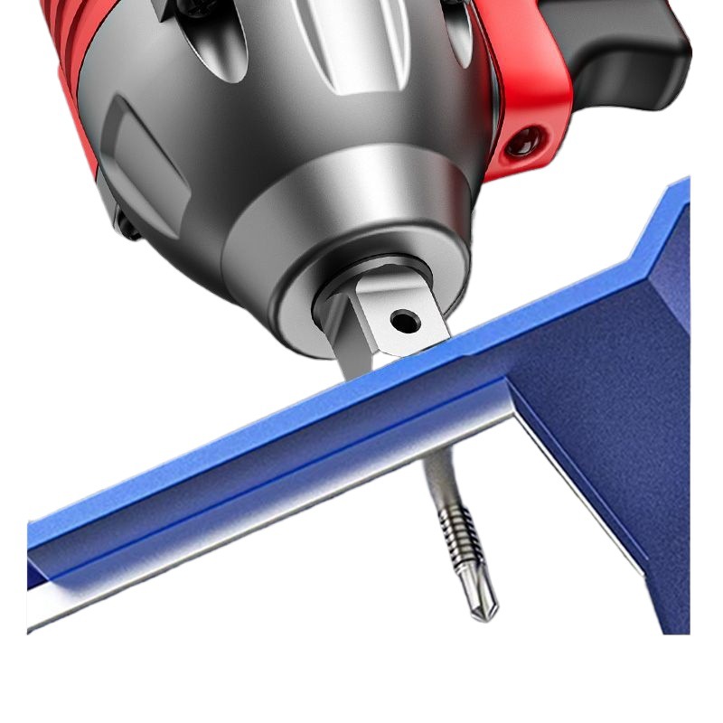 Llave eléctrica sin escobillas Llave de impacto de litio Llave de carga de gran torsión Llave de carga andamios carpintería manga de reparación de automóviles Cañones de aire