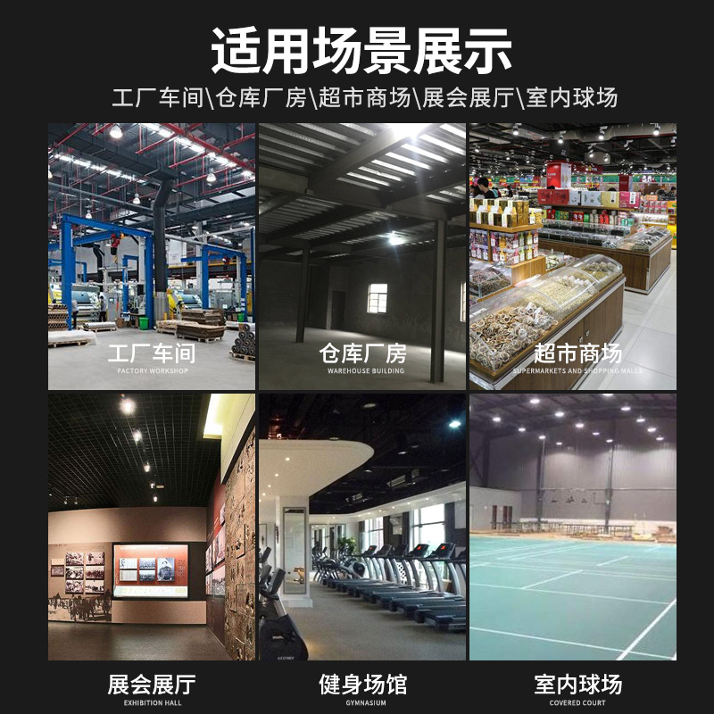 Three-proof LED industrial and mining lights, factory moisture-proof lighting lamps, workshop warehouse flying saucer screw base light bulbs, waterproof E27 industrial and mining lights