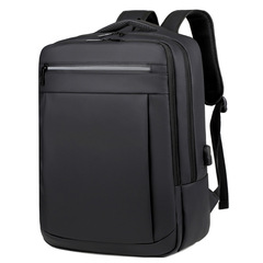 Business Dual-Shoulder Backpack Men's Waterproof Oxford Cloth Laptop Bag Large Capacity Backpack Factory Wholesale