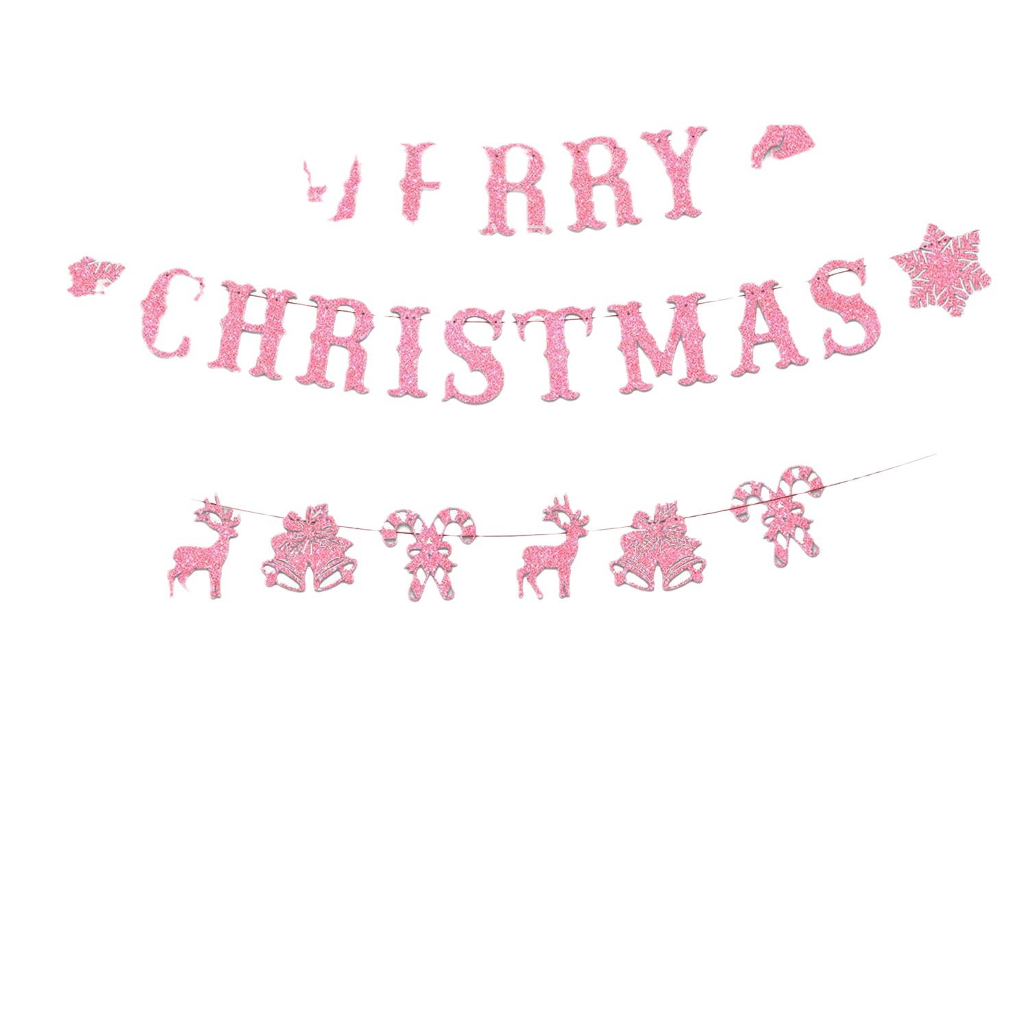 Bandera de la bandera de la bandera de la decoración de la fiesta de invierno de invierno de la bandera de la decoración de la fiesta feliz de la Navidad suministros de decoración