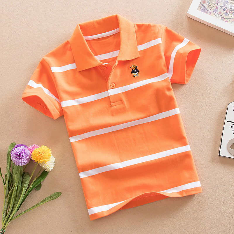 Cotton children's summer short sleeve T-shirt for men and women