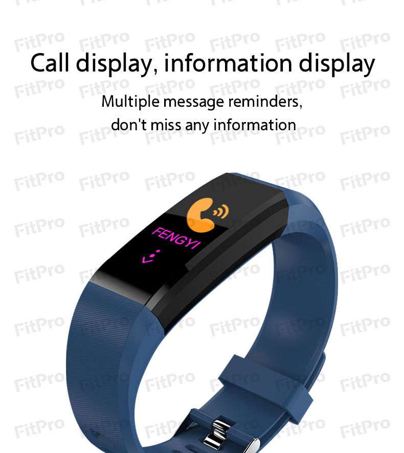 New fashionable smart bracelet, sleep detection, heart rate, blood pressure, blood oxygen, exercise step count wristwatch, cross-border wholesale undefined