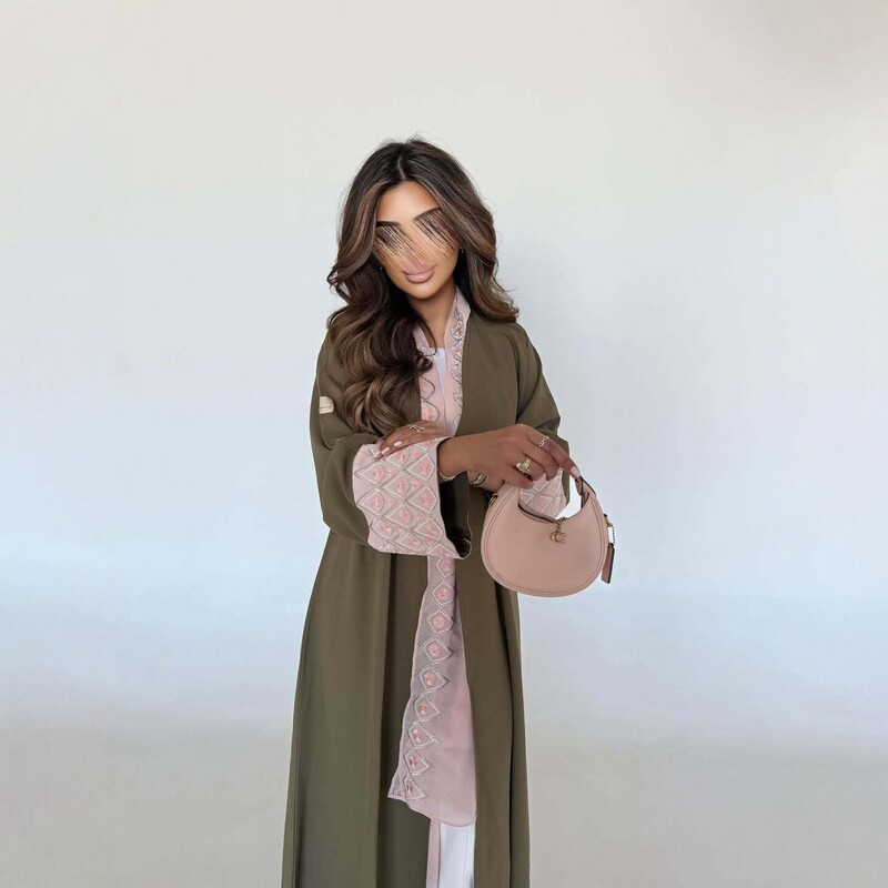 Modest Kaftan Cardigan Robe 2026 New European and American Cross-Border Embroidered Outerwear Elegant Fashionable Coat