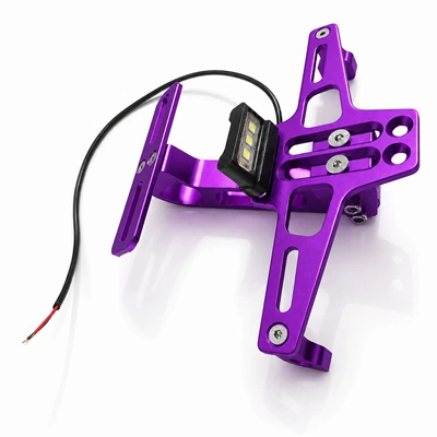 CNC aluminum alloy universal car — Motosiklet ləvazimatları və aksesuarları - purple-with-lights