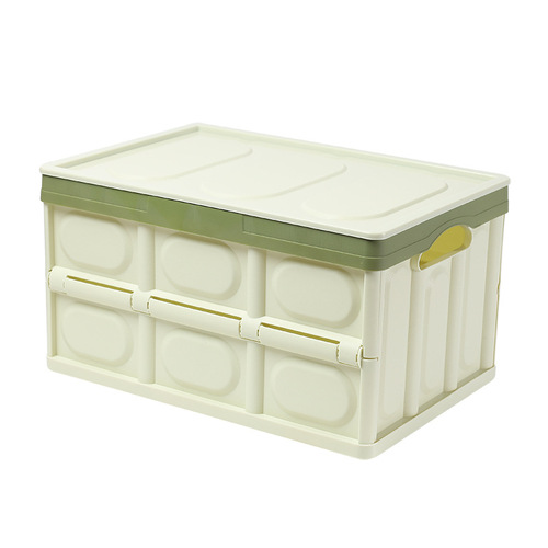 Foldable storage box car folding box large car backup storage box plastic organizing box outdoor camping box