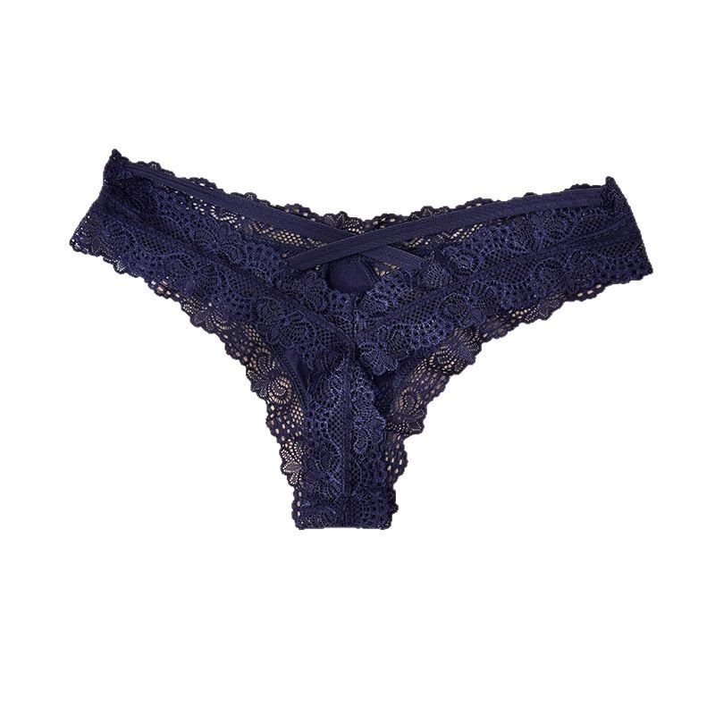 Tangas femeninas de encaje cruzado, estilo europeo, sin costuras, cómodas y transpirables