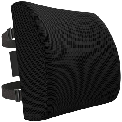 Cross-Border Amazon Memory Foam Lumbar Support Cushion for Office Long Sitting, Slow Rebound Car Lumbar Pillow Wholesale (Waist support) - black