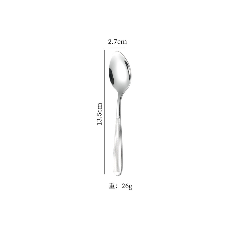 クロスボーダー新品304ストライプステンレスローマ柱食器鏡面ナイフフォーク洋食ステーキスプーンフォークセット|undefined