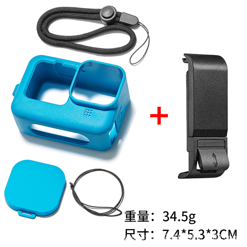 Aplicable a gopro12/11/10/9 accesorios de carga cubierta lateral de apertura desmontaje rápido carga lateral cubierta protectora de la batería