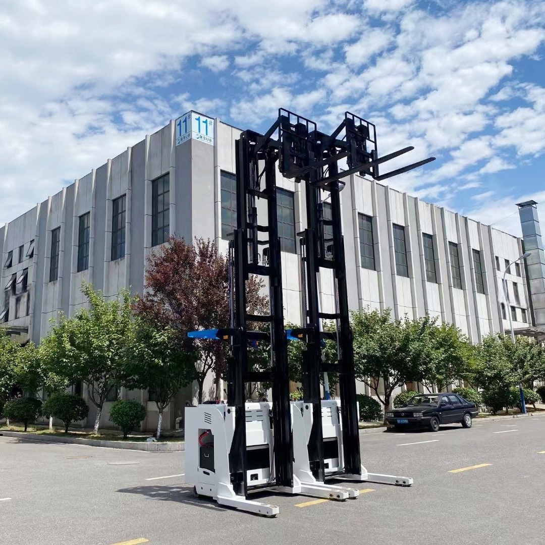 1.6T 双伸位剪刀前移式叉式车窄通道叉车伸缩货叉仓储车高位货架