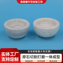 亚马逊专供石碗北欧ins风大理石碗摆件现代简约耐高温大理石石碗