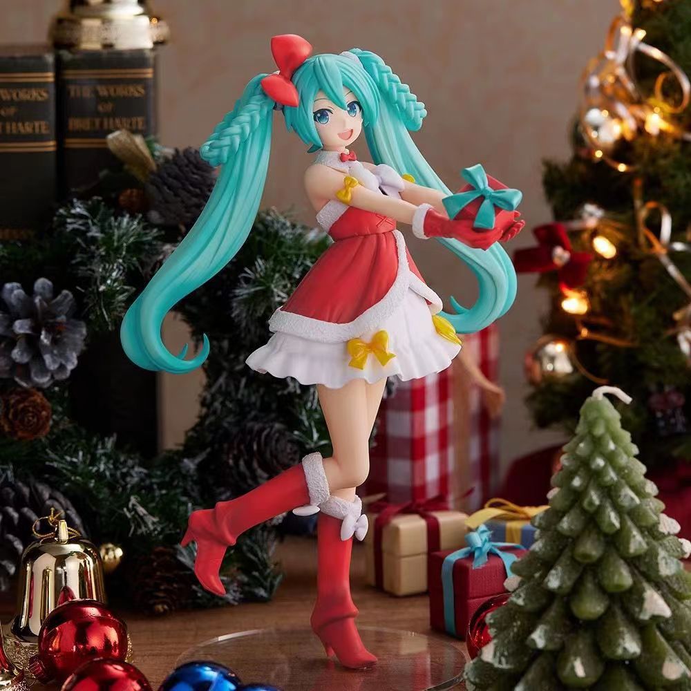 クリスマス初音フィギュア未来二次元筐体フィギュアデスクトップ置物女の子グッズプレゼント卸