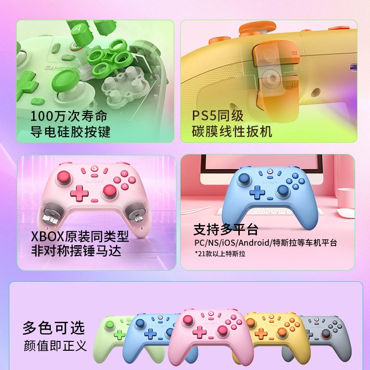 Красивый беспроводной игровой контроллер для двоих с двойной тенью чудесной страны маленькой курочки мира, контроллер Xbox для взрослых на ПК