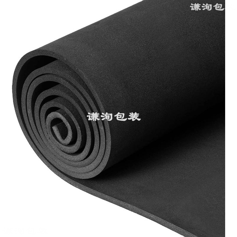 现货供应 5mm黑色eva海绵 4.5mm黑色eva海绵背胶卷料0.5cm黑色eva