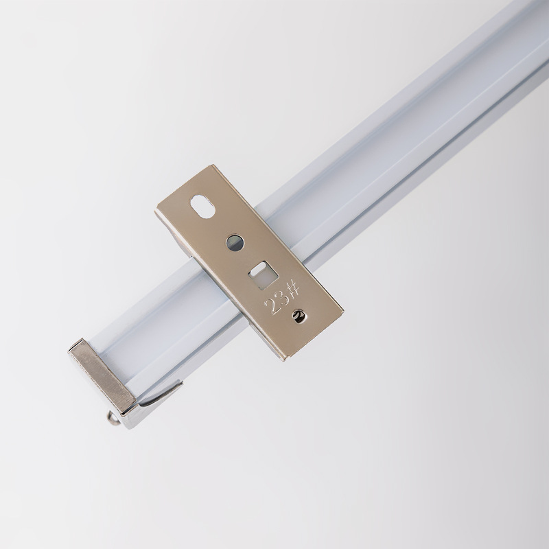 3MM grueso carril deslizante pesado aleación de aluminio doble cortina silenciosa carril cortina corredera cortina carril recto carril guía