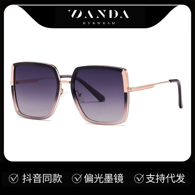 Nuevas gafas de sol polarizadas TJ709 de alta calidad ins gafas de sol cóncavas de conducción de las mujeres gafas polarizadas