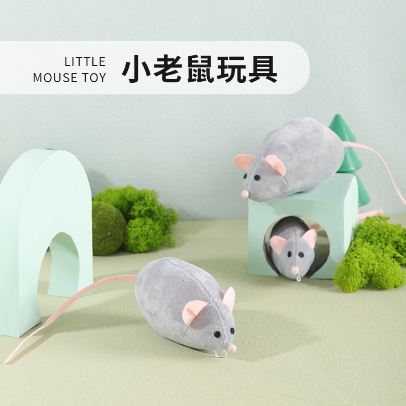 Hi 공장 도매에서 애완 동물 장난감 시뮬레이션 마우스 물린 고양이 민트 물린 방지 인형 봉제 고양이 장난감
