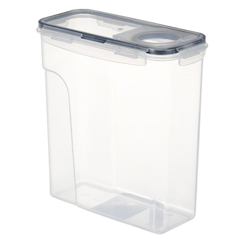 Amazon cocina transparente preservación de alimentos sellado frasco con tapa granos de plástico de almacenamiento de productos secos frasco 4L