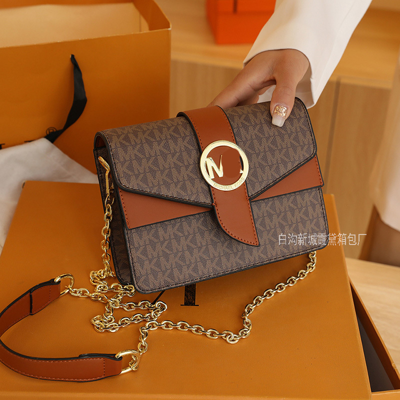Bags European and American Fashion Accessible Luxury Crossbody Bag Women's Bag Trendy 2025 Spring and Summer New Printed Chain Contrast Shoulder Bag Bags European and American Fashion Accessible Luxury Crossbody Bag Women's Bag Trendy 2025 Spring and Summer New Printed Chain Contrast Shoulder Bag