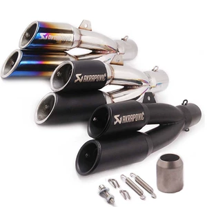 Vespa Kawasaki Yamaha GSXS150 üçün universal Thunder iki çıxışlı səsboğucu boru