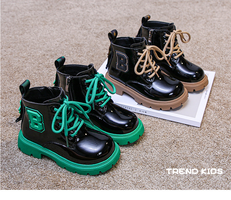 Bottes Martin pour filles, bottes courtes en coton pour enfants, rouge filet, tendance pour petites filles, nouvelle collection automne et hiver 2023_voghion.com