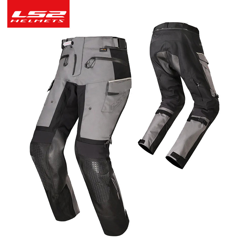 LS2 nuevo traje de motocicleta para hombres y mujeres de cuatro estaciones tracción impermeable, resistente al desgaste, anti-desgarro y cálido para viajes de moto