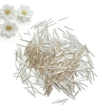 S925通体纯银耳针女养耳眼耳棍耳棒银针 DIY素银耳钉配件饰品批发