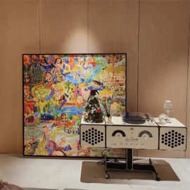 摩西理想国客厅沙发背景落地装饰画小众艺术玄关壁画卧室床头挂画