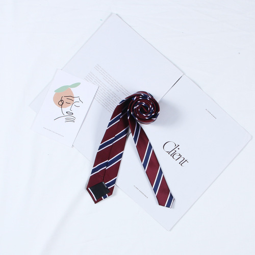JK uniform tie lapel pin, handmade tie lazy Japanese Korean style unisex tie school uniform accessory tie