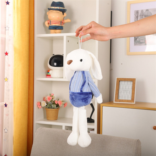 New Long-Legged Rabbit Plush Toy Cute Carrier Rabbit Figure Festival Gift Companionship for Girls Princess Rabbit Wholesale
