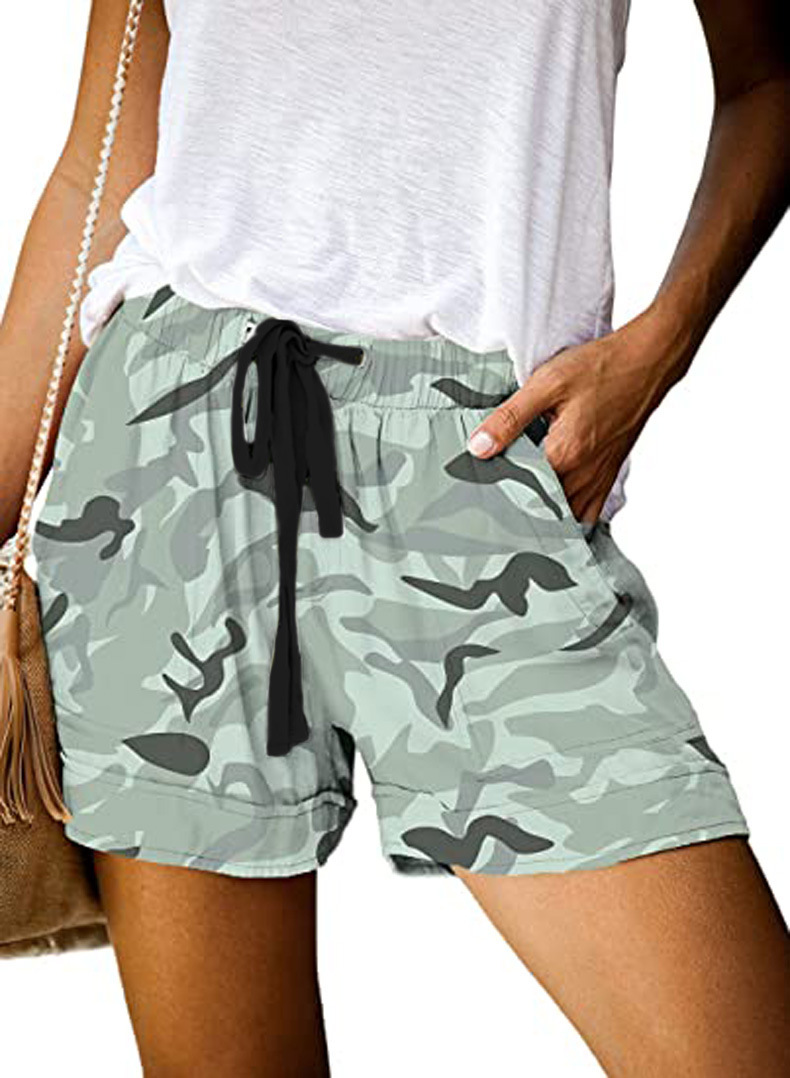 Women's Holiday Daily Simple Style Solid Color Camouflage Shorts Casual Pants Wide Leg Pants display picture 22