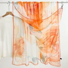 韩版丝巾遮阳大沙滩巾夏长款围巾女式优柔纱薄款四季秋冬披肩百搭