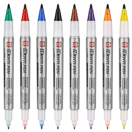 Wholesale Japanese Cherry Blossom SAKURA Dual-Head Oil-Based Colored Pencil Drawing and Lining Pen XYK-T