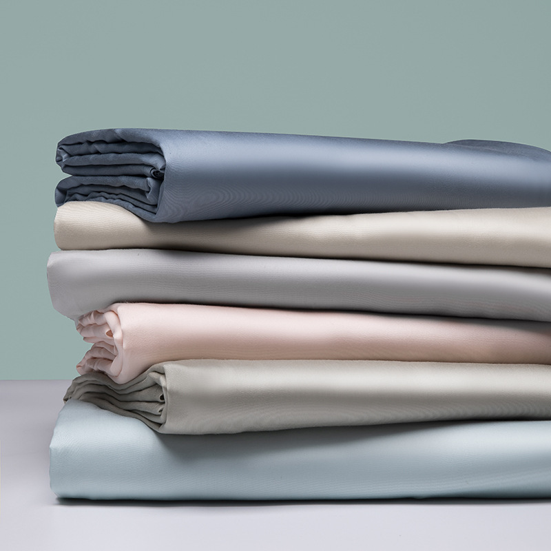 100 Tencel Bed Sheets Wholesale 2023 Summer Nordic Solid Color Single Bed Sheet Single Item for Home Use Double Bed