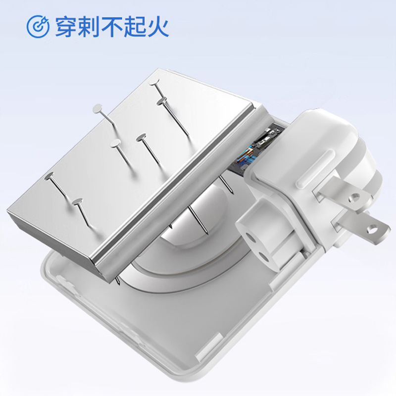 跨境qi2自带线PD20W快充ac带插头10000毫安半固态电池磁吸充电宝|undefined