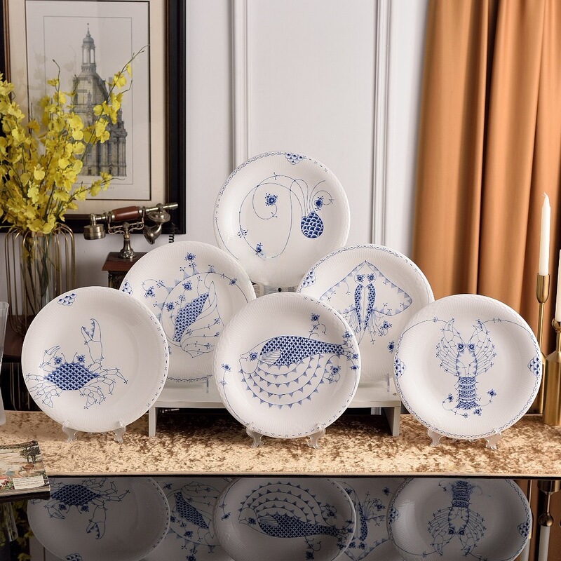 Danish Royal Copenhagen Elf Dinner Plate Shallow Plate 28cm Western Dinner Plate Home Housewarming Gift