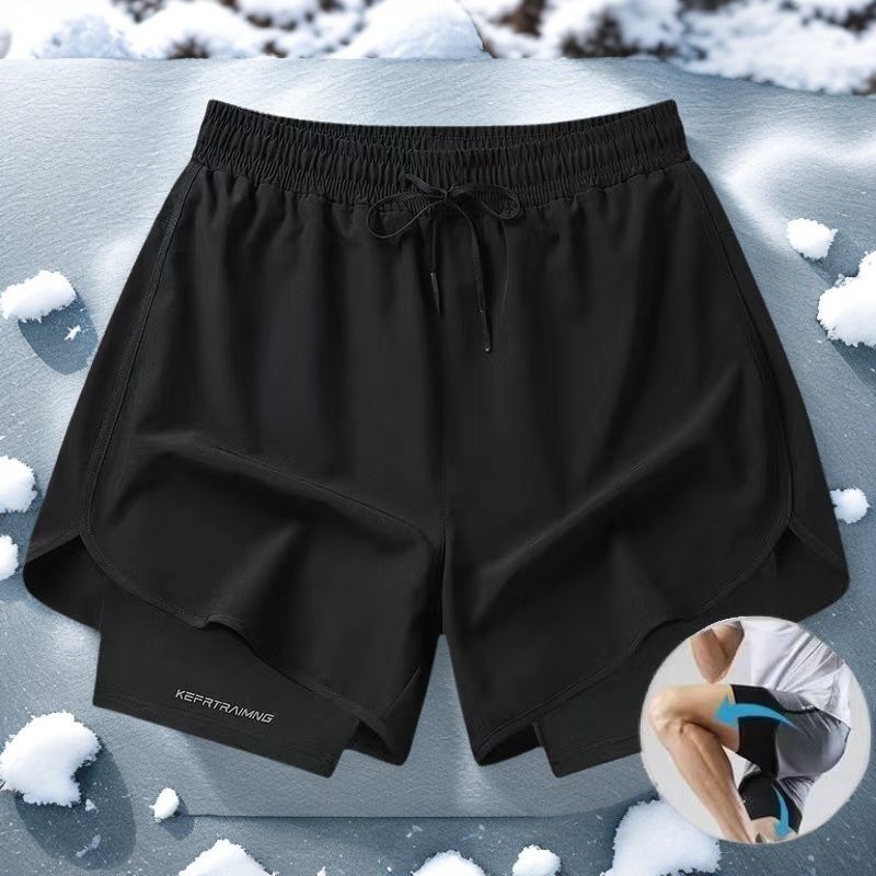 Sports Shorts Quick-Drying Running Summer Marathon Men's Training Fitness Loose Beach Basketball Three-Point Swimming Trunks