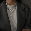 Brand small design necklace hip-hop style, chain for key bag , light luxury style, trend of season, European style